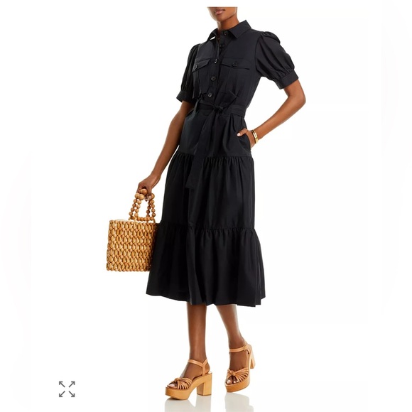 Derek Lam 10 CrosbyBuffy Tiered Midi DressNWT